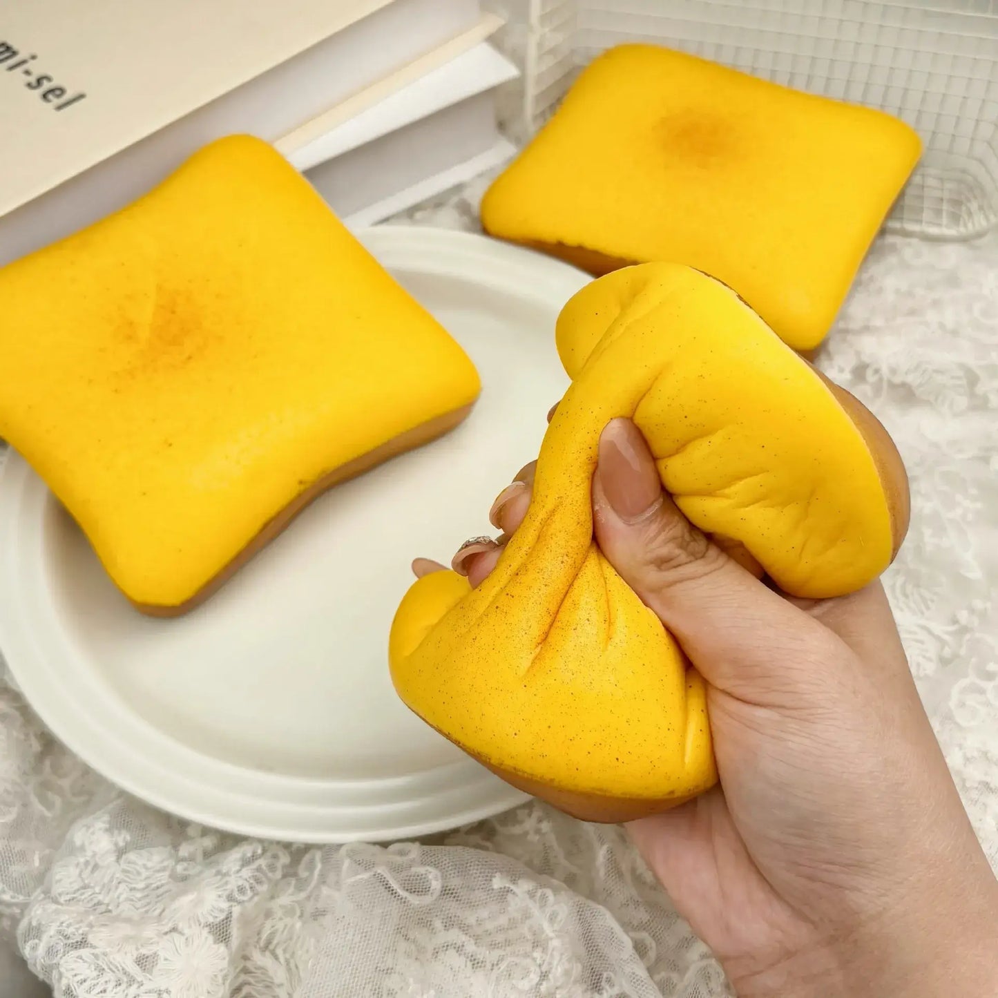 Slow Rising Toast Bread Squishy Toy