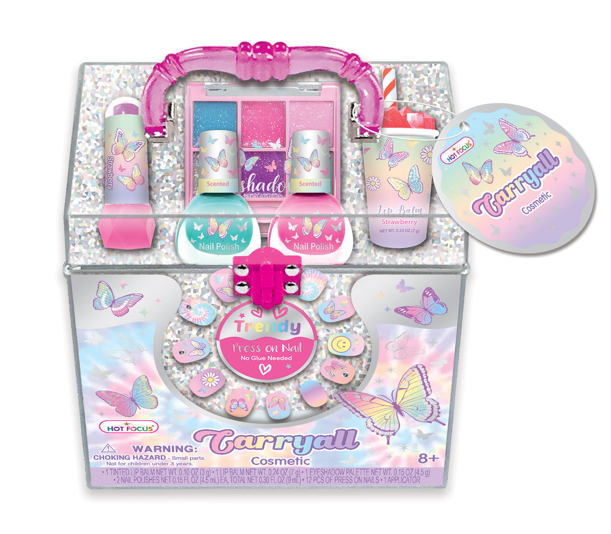 Tie Dye Butterfly Carry All Cosmetic