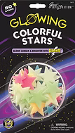 Glowing Colorful Stars Stickers