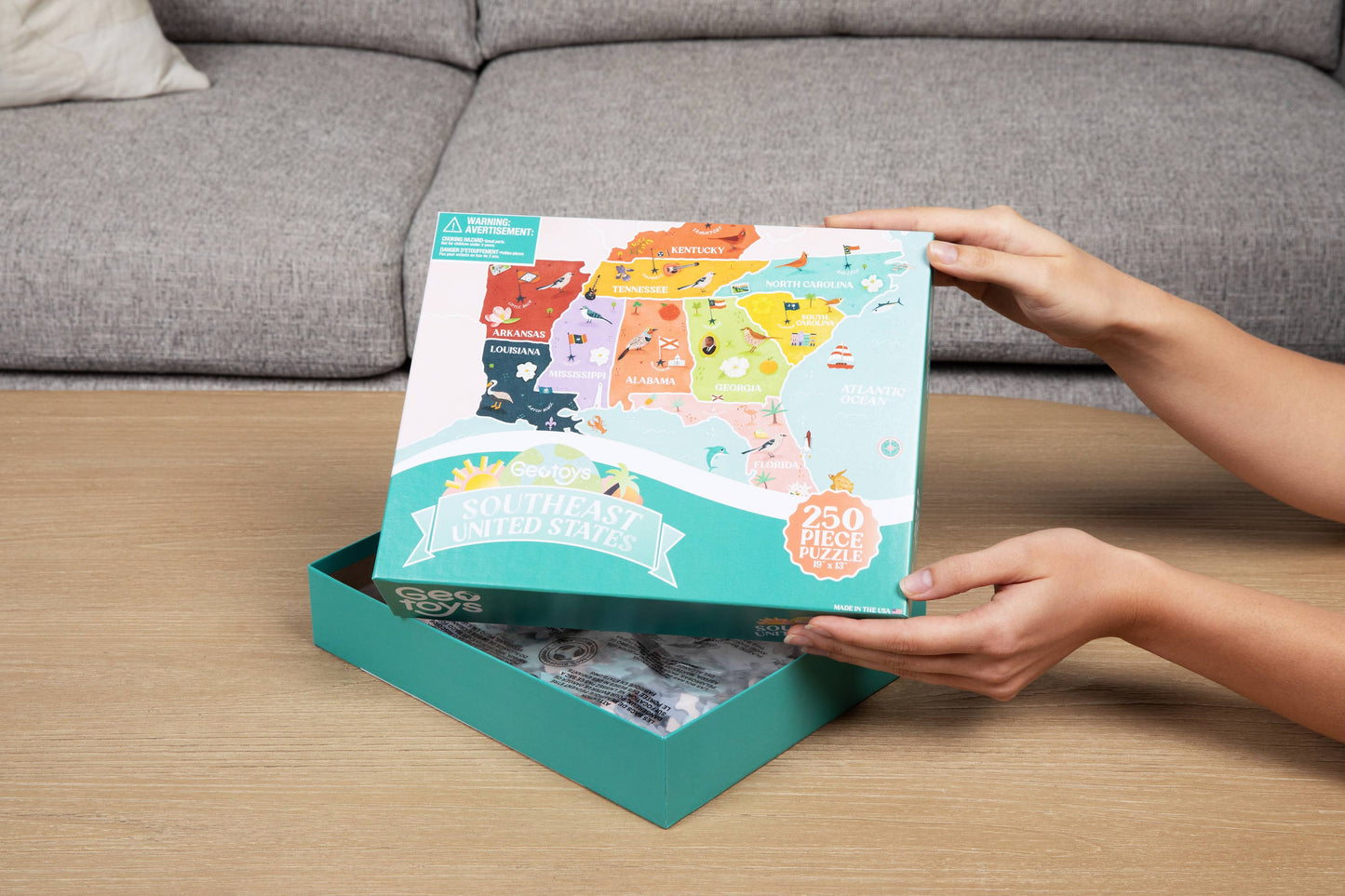 Southeast Regional USA Puzzle - 250 piece