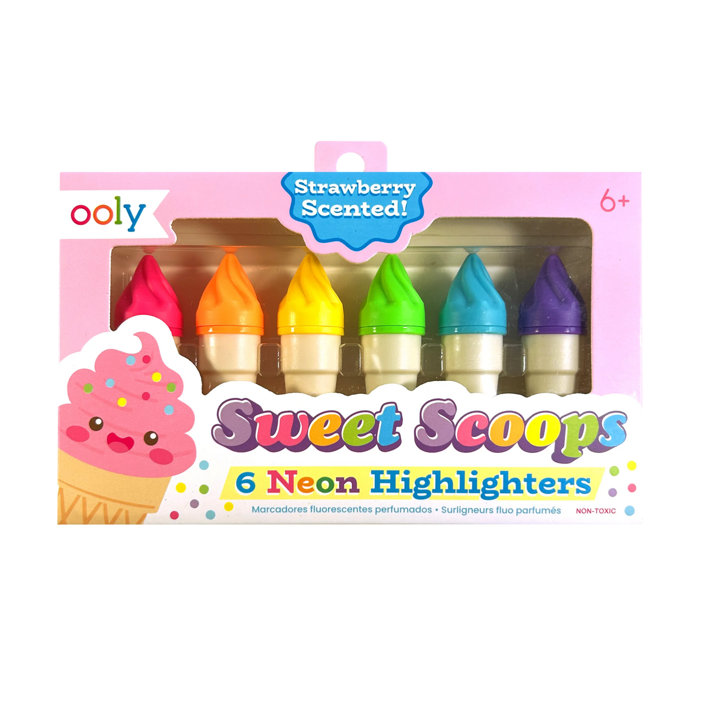 Sweet Scoops: Neon Highlighters - Strawberry Scented