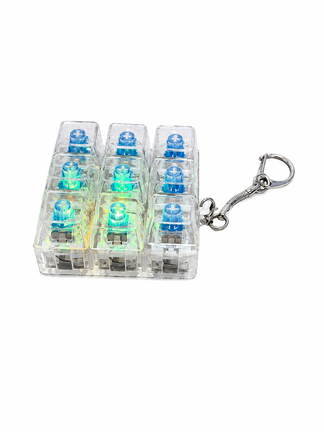 Light Up Keyboard Clicker Keychain