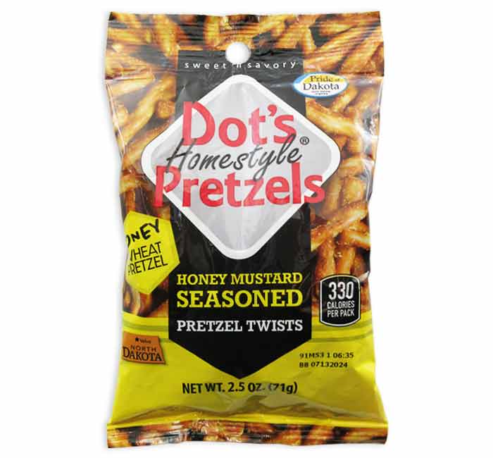 Dots Pretzels Honey Mustard Peg Bag