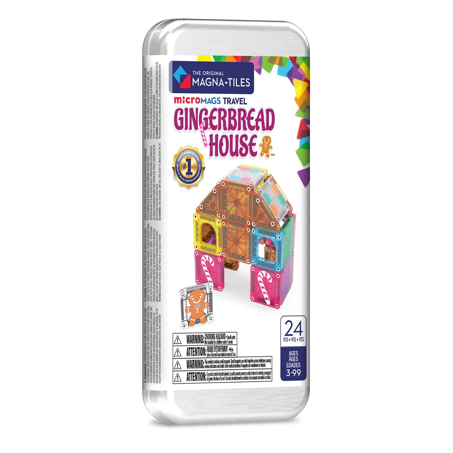 microMAGS Gingerbread House 24-Piece Travel Set