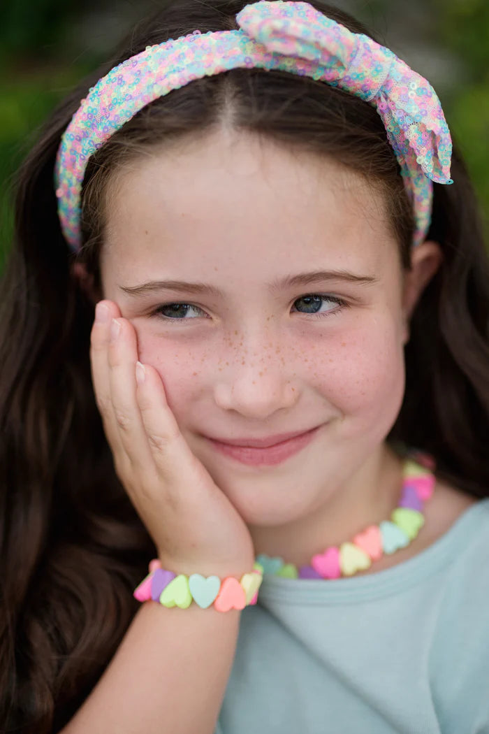 Sweet Tart Heart Necklace / Bracelet Set