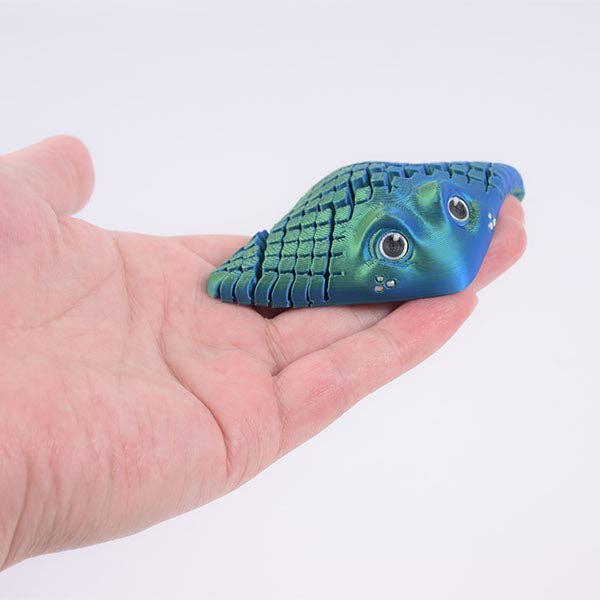 3D Printed Articulated Manta Ray Fidget Toy