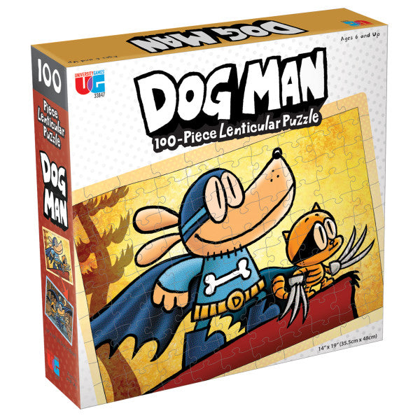 Dog Man Adventures Lenticular 100 Pc. Puzzle