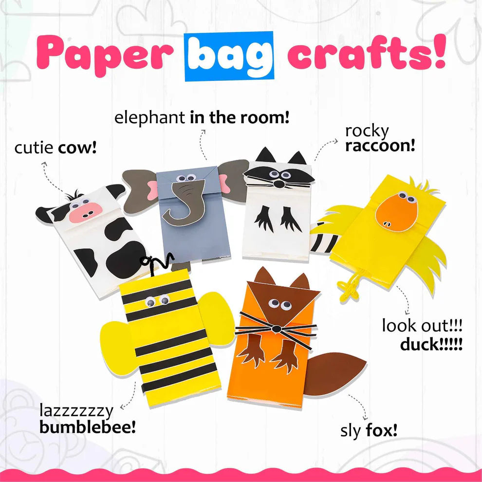 Party in a Box Paper Bag Puppets