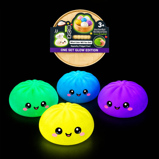 Glow-in-the-Dark Dumpling Squishy Mystery Box
