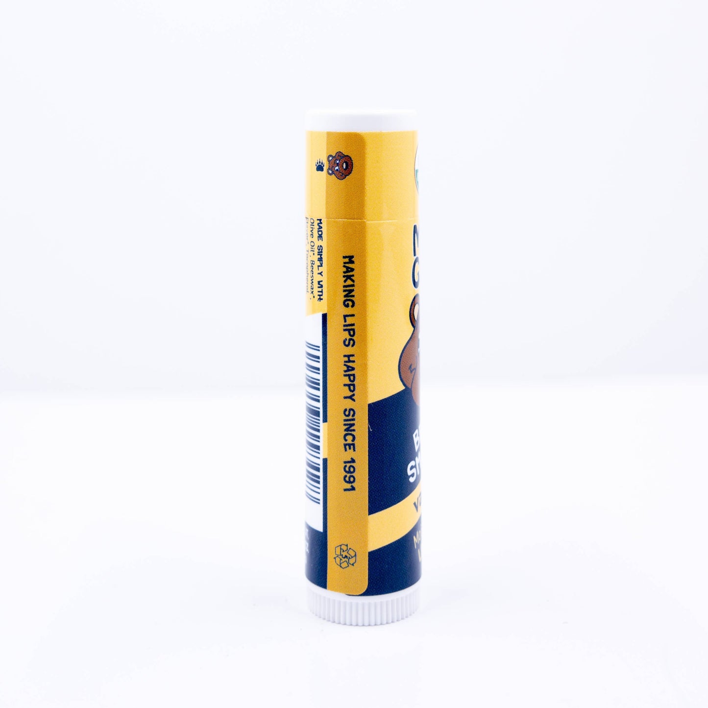 24pc Organic Bear Smooch Vanilla Lip Balm POP