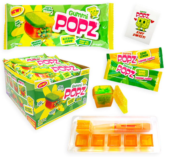 Gummi Popz Citrus Sour Gummy Popping Candy