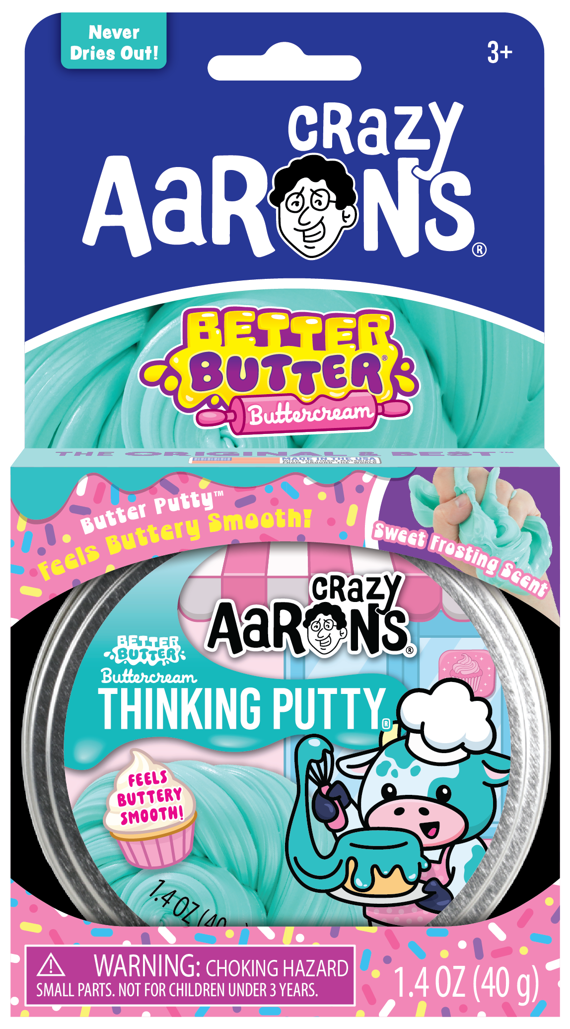 Better Butter Buttercream 4in Thinking Putty (Crazy Aaron's)