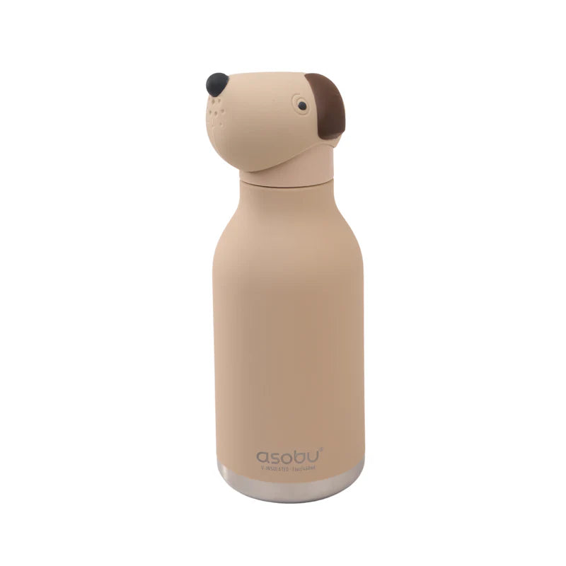 Beige Dog Water Bottle