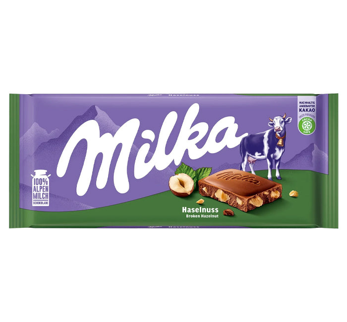 Milka Bar with Hazelnuts