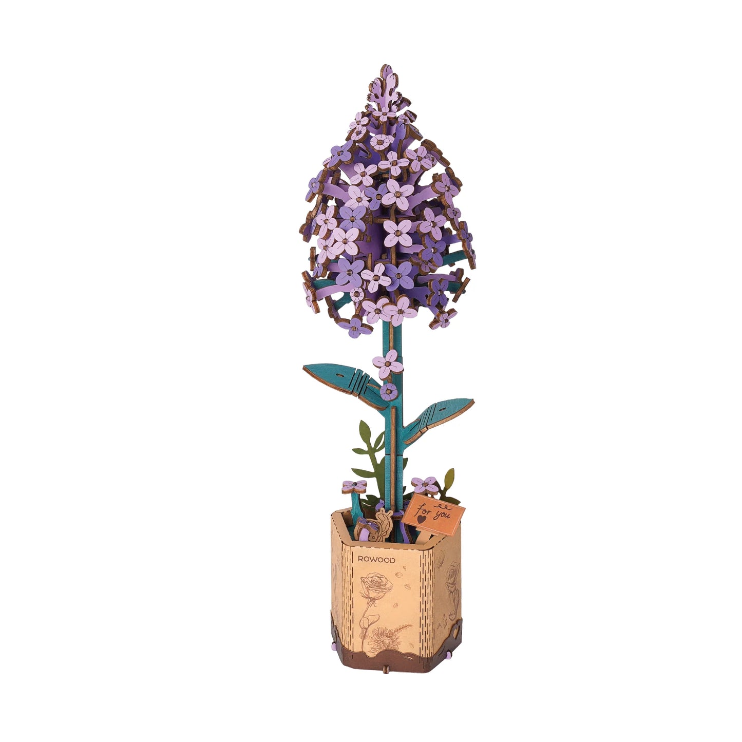 Lilac 3d Wooden Flower Pz