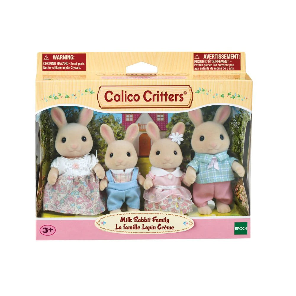Calico Critters Milk Rabbit Family (Bilingual Packaging)