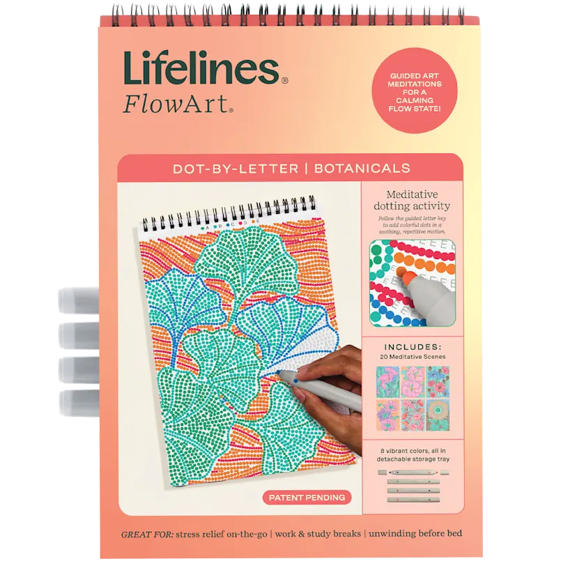 Flowart Dot-By-Letter Botanical (Lifelines)