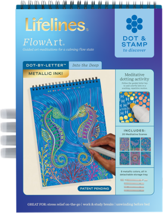 Lifelines FlowArt: Into the Deep (Dot-By-Letter)