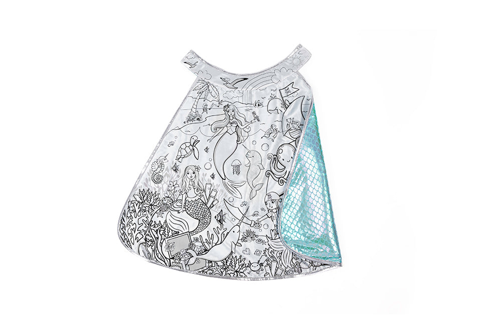 Mermaid Dreamscape Color-a-Cape, Size 4-6