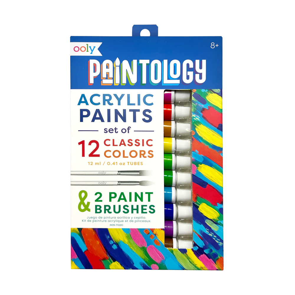 Paintology Acrylic Paint Set - Classic Colors - Set of 12