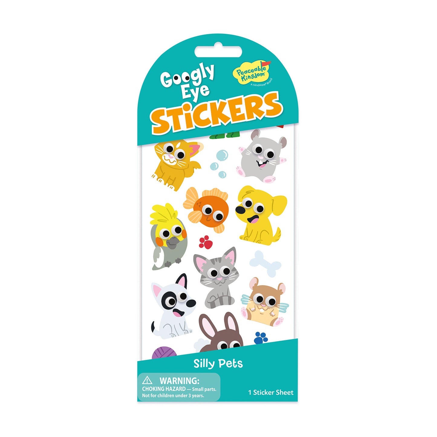 Silly Pets Googly Eye Stickers