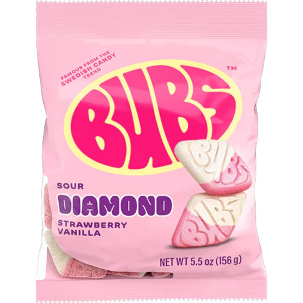 Bubs Sour Diamond Stawberry Vanilla