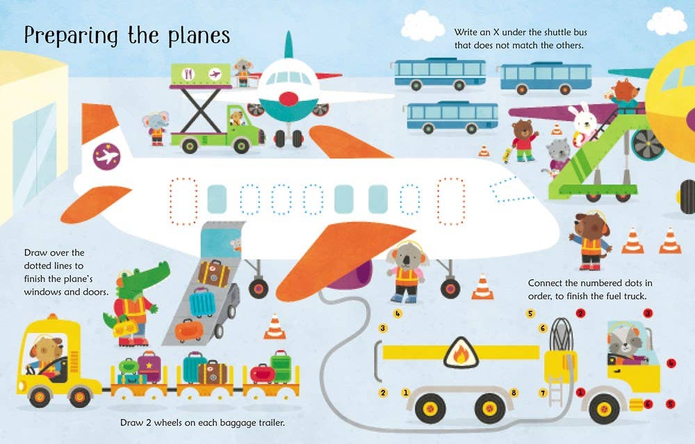 Wipe-Clean Airport Activities : Usborne