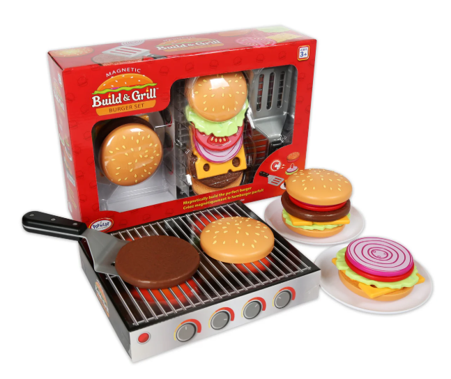 Magnetic Build and Grill Burger Set