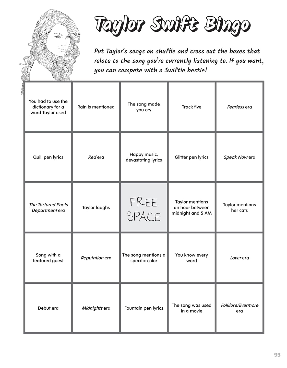 Tswift Forever Color Book