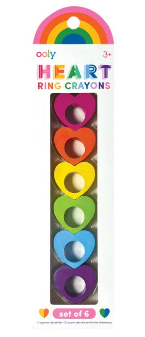 Heart Ring Crayons 6pc (Ooly)