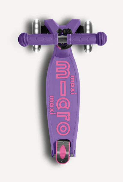 Maxi Purple LED Micro Foldable Scooter