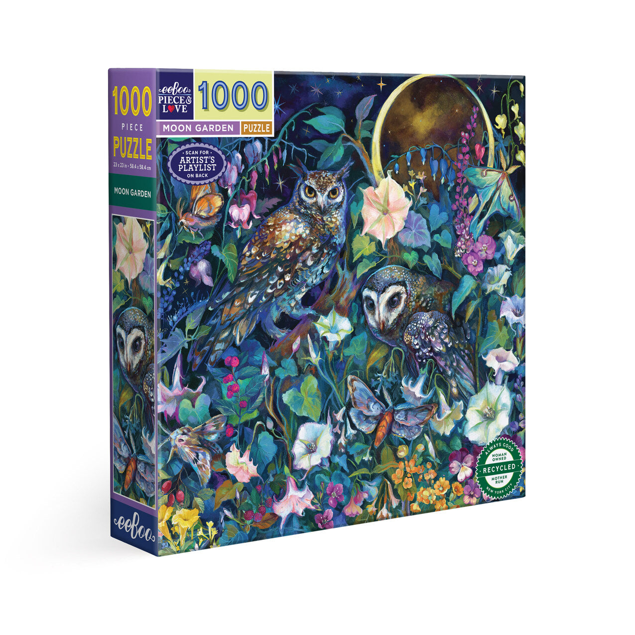 eeBoo Moon Garden 1000pc Puzzle