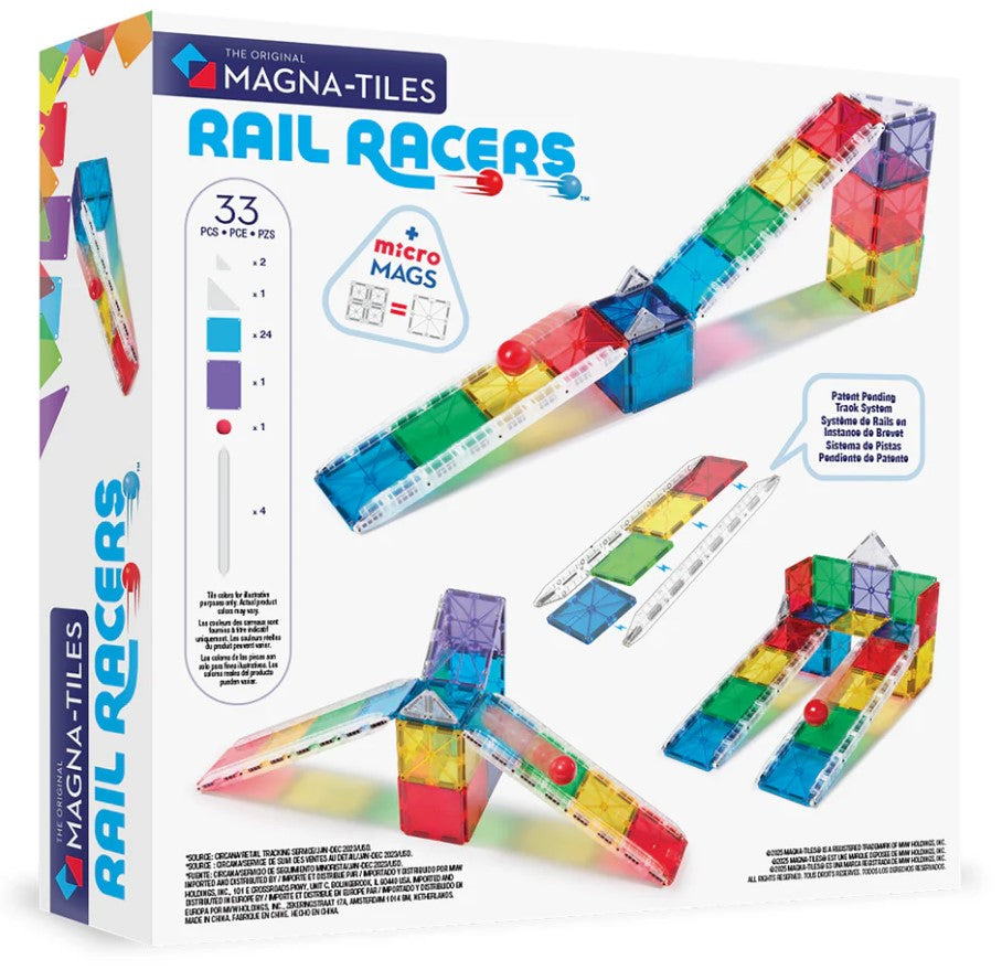 Rail Racers 33-piece set (Magna-Tiles)