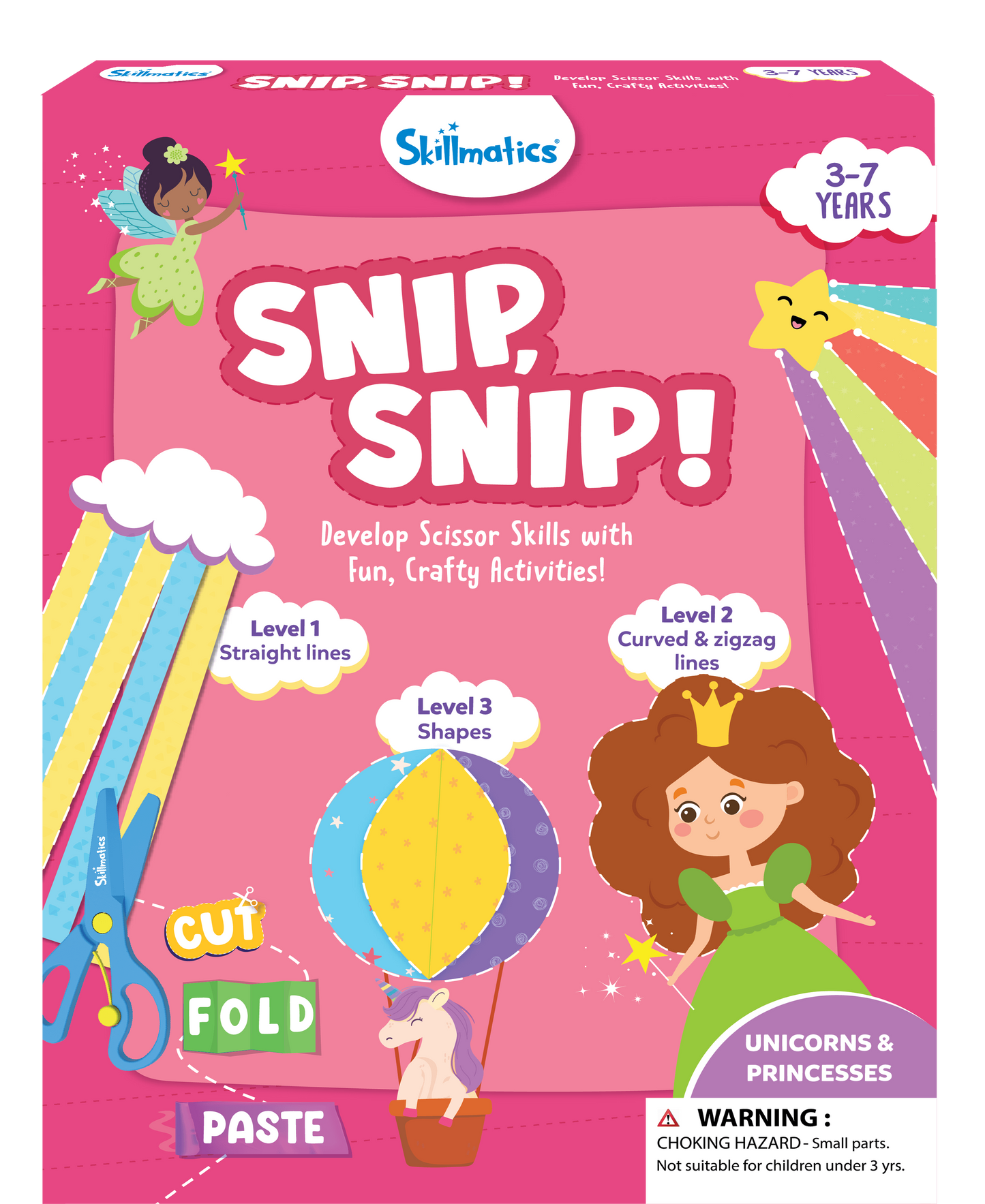 Snip Snip Unicorn and Princess Scissor Activity
