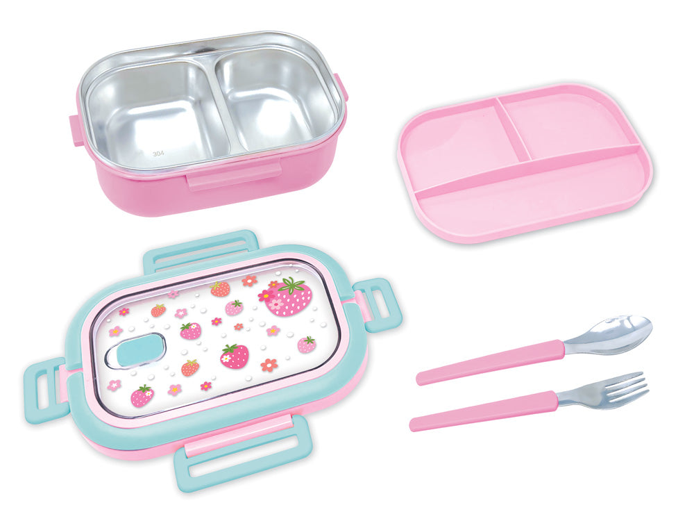 Stainless Steel Strawberry Lunch Box