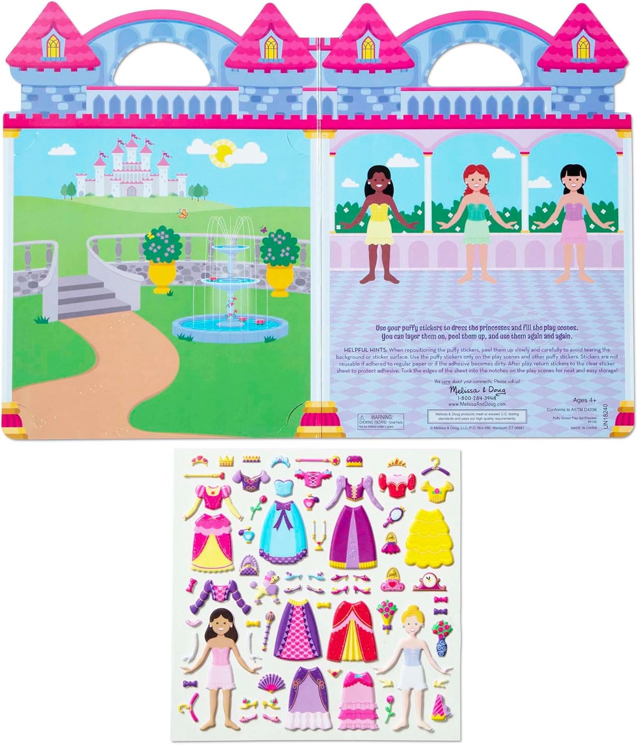Princess Puffy Stickers