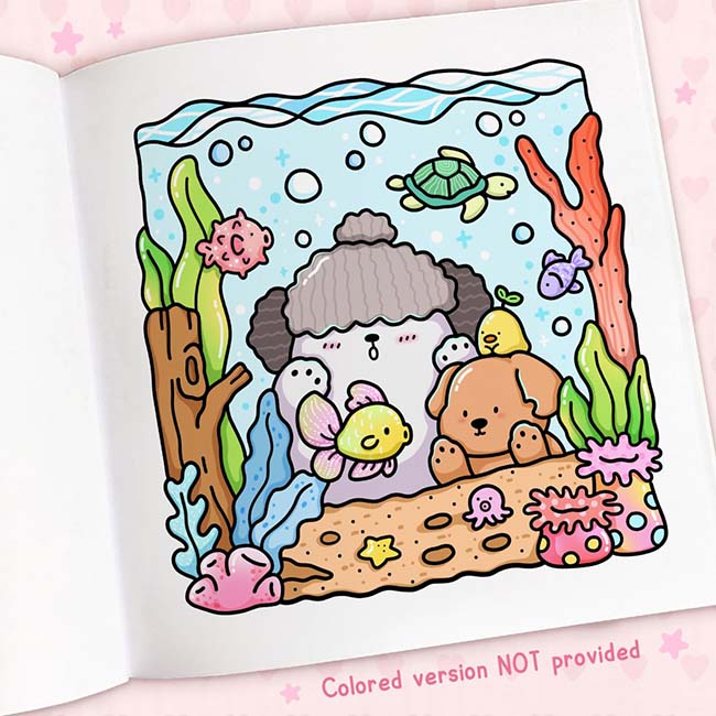 Coloring Cozy Cuties