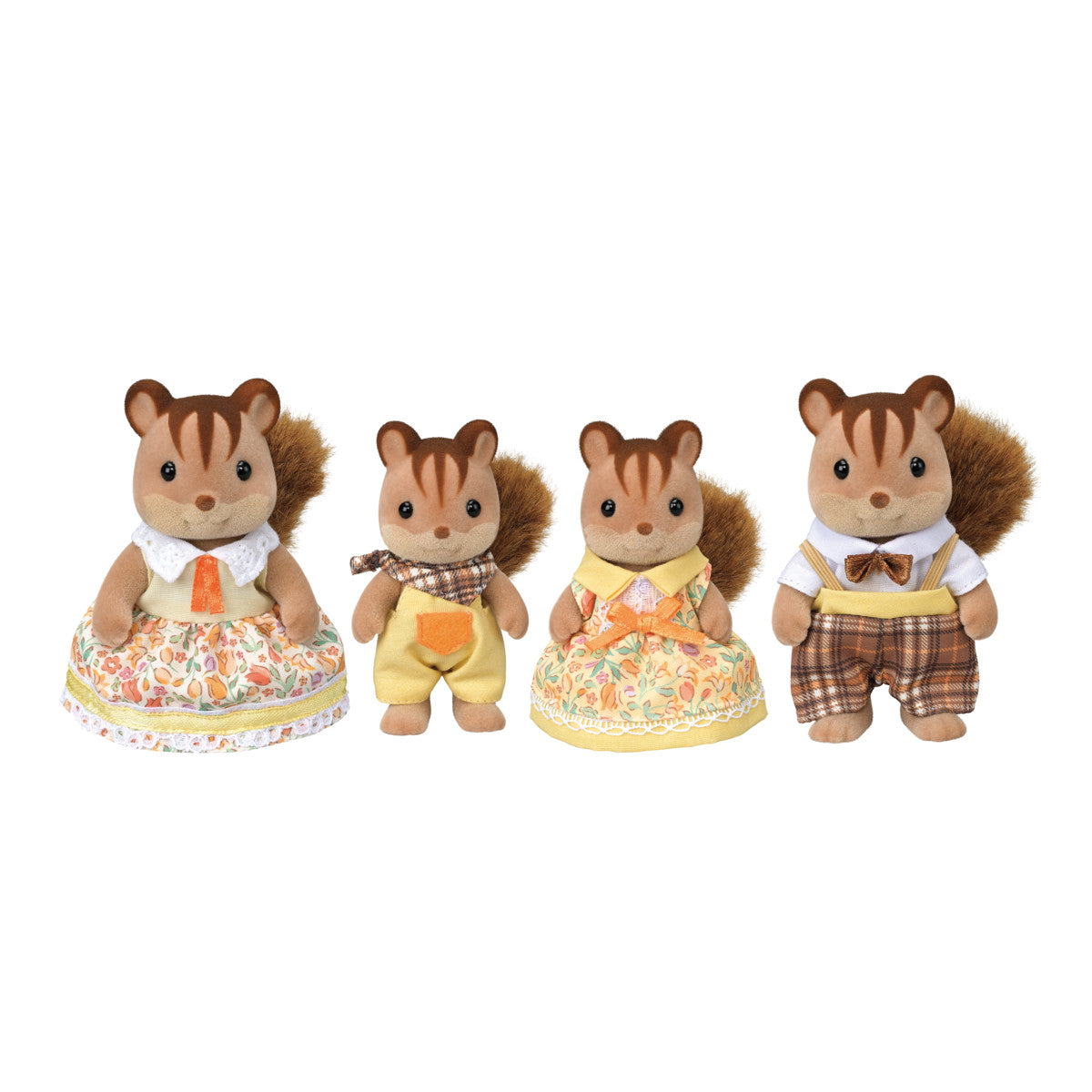 Calico Critters Walnut Squirrel Family (Bilingual Packaging)