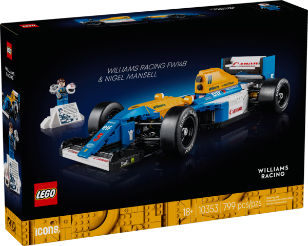 LEGO® Icons Williams Racing FW14B & Nigel Mansel