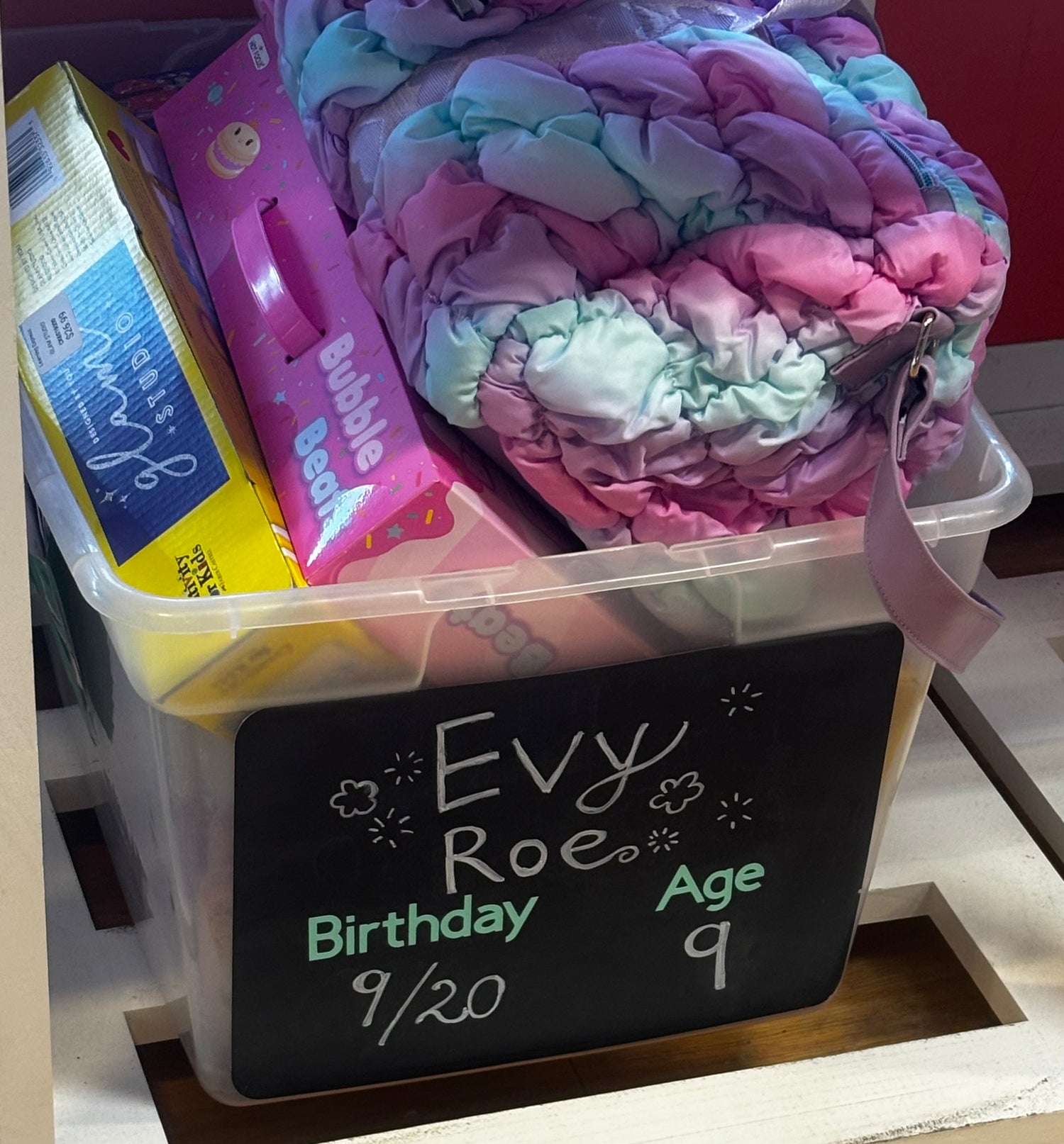 EVY ROE BIRTHDAY WISHLIST