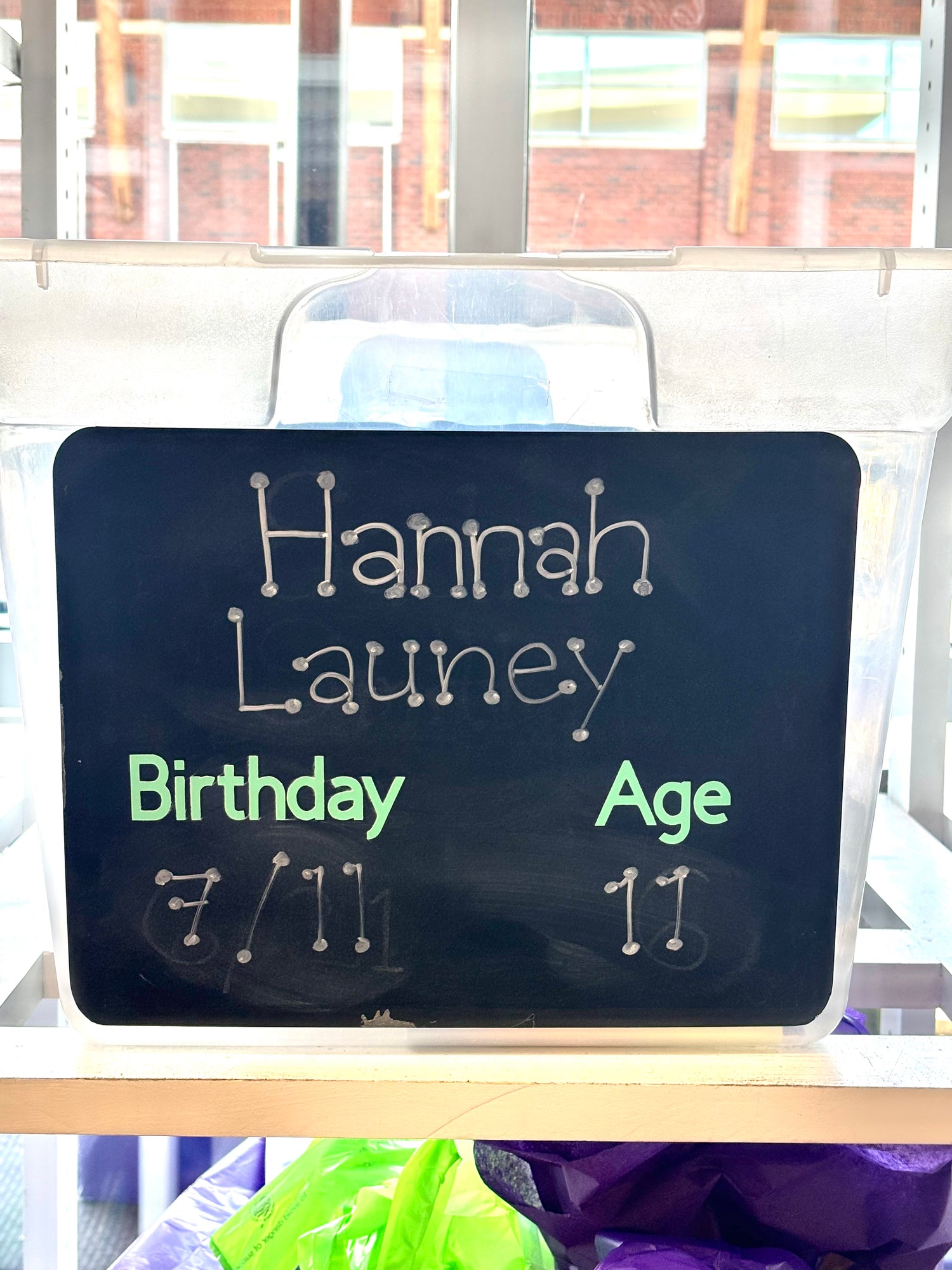 HANNAH LAUNEY'S BIRTHDAY WISHLIST