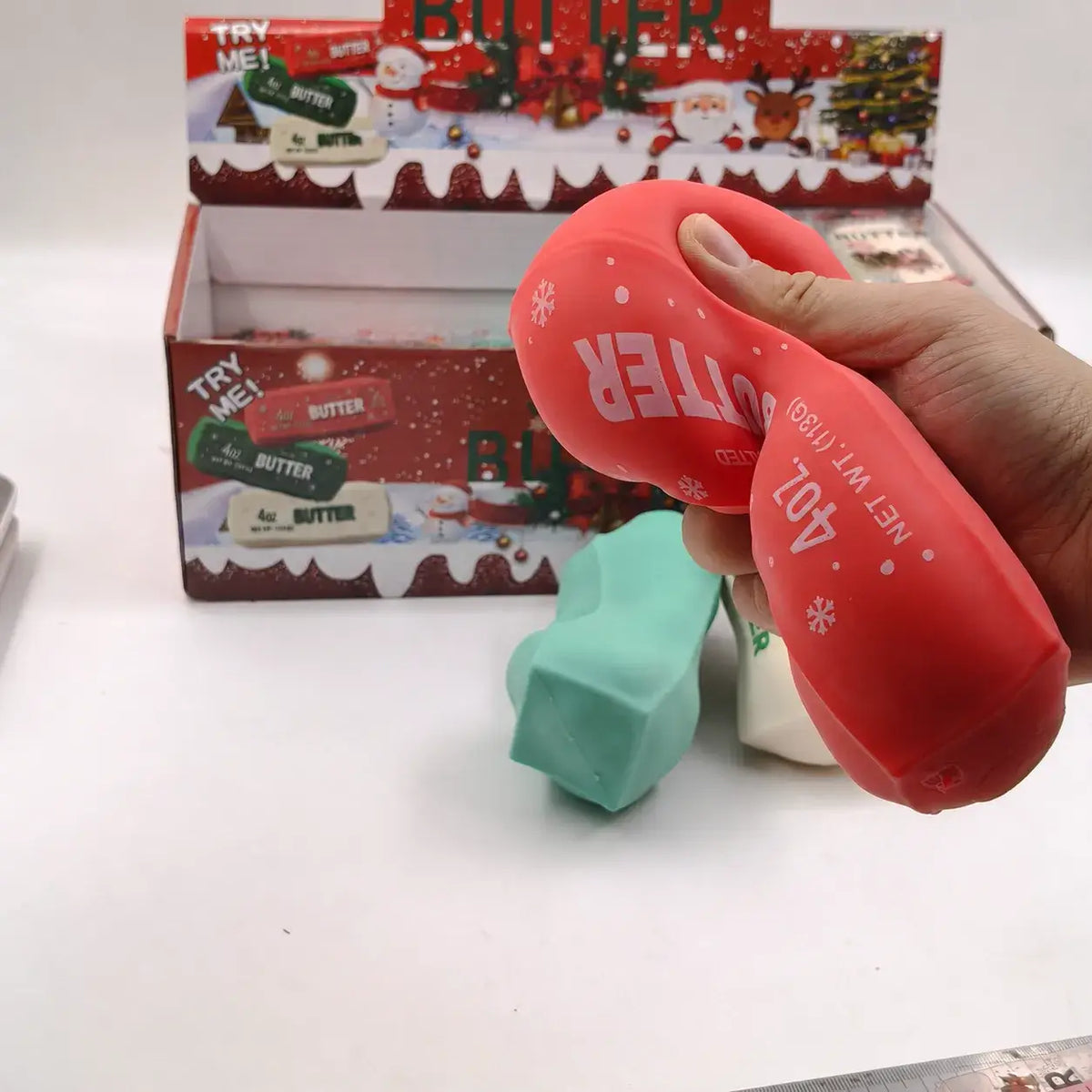 Christmas Crunchy Butter Bar ASMR Squishy Stress Toy