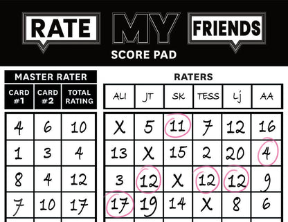 RATE MY FRIENDS - Party Game - The Hilarious Adult Card Game