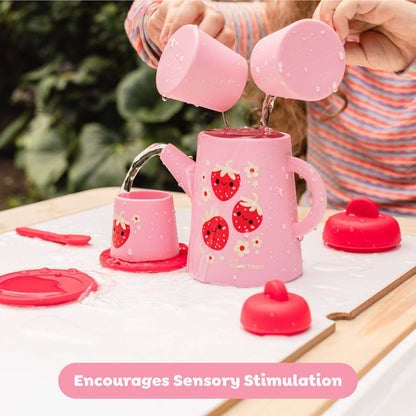 Silicone Tea Set - Strawberry Patch