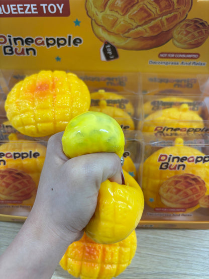 Crunchy Pineapple Bun Squishy Stress Relief Toy