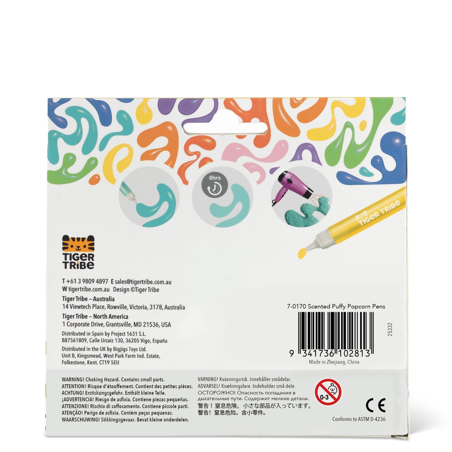 Scented Puffy Popcorn Pens