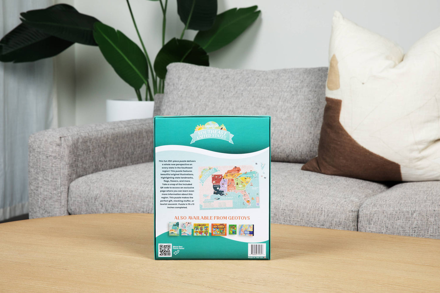 Southeast Regional USA Puzzle - 250 piece