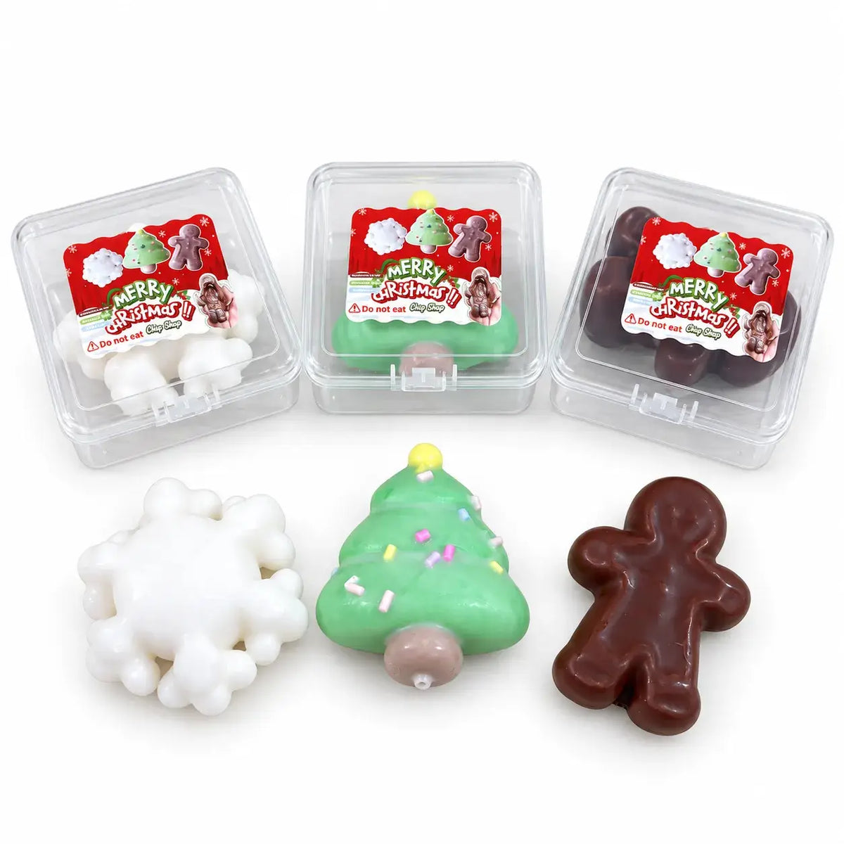 Crispy Shell Christmas Crunchy ASMR Cookie Squishy Stress Relief Toy