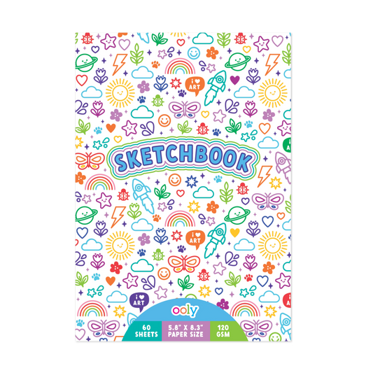 Colorful Doodles: Sketchbook (5.8'' x 8.3''; 60 Sheets)