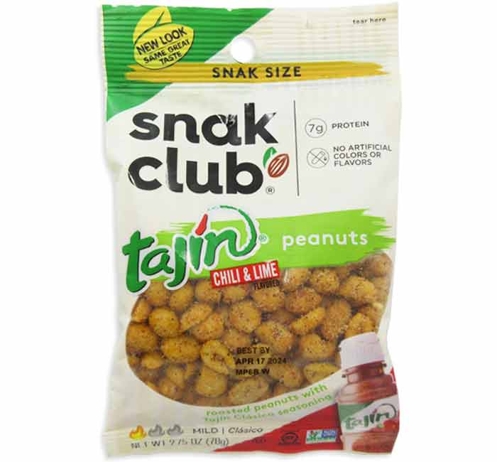 Snak Club Tajin Chill & Lime Peg Bag - Classico Peanuts